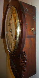 19th Century mahogany Drop-Dial Clock