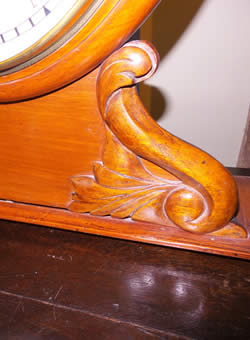 8 day mahogany Gallery Clock striking on a gong