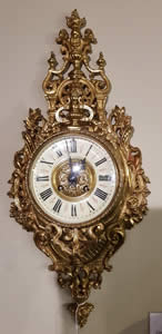 Ormolu 8 Day striking Cartell Clock