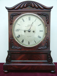 William IV striking, mahogany Bracket Clock