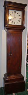 30 hour scumbled pin cottage longcase clock