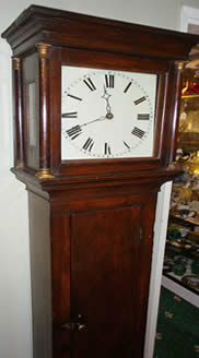 30 hour scumbled pin cottage longcase clock