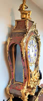 An impressive Louis XV style, gilt brass mounted Boulle Bracket Clock