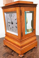 Satinwood single chain fusee Library Clock