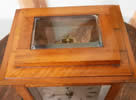 Satinwood single chain fusee Library Clock
