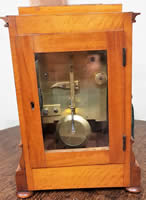 Satinwood single chain fusee Library Clock