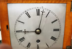 Satinwood single chain fusee Library Clock