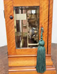 Satinwood single chain fusee Library Clock