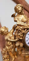 Mid 19th century gilded French Striking Bracket Clock