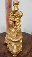 Mid 19th century gilded French Striking Bracket Clock