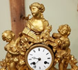 Mid 19th century gilded French Striking Bracket Clock