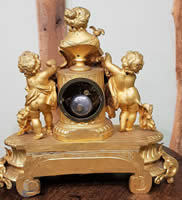Mid 19th century gilded French Striking Bracket Clock