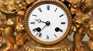 Mid 19th century gilded French Striking Bracket Clock