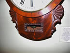 19th Century mahogany Drop-Dial Clock