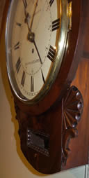 19th Century mahogany Drop-Dial Clock