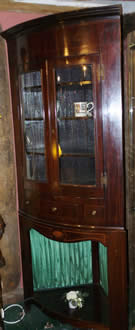 Regency period full height corner cabinet