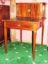 Swedish Rosewood Cartonnier Bureau Plat 