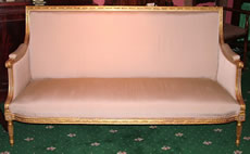 19th century Giltwood Framed Sofa in Louis XVI style